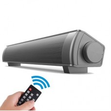 Sound Bar Bluetooth Wireless Speaker Built-in Sub woofer Bar AUX USB- With Remote - Silver  