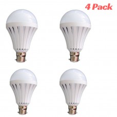 Rechargeable LED Light Bulb 7W Pin - 4 Pack