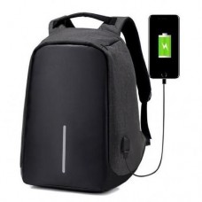 Backpack Waterproof Outdoor Laptop Travel Bag USB Charging Anti Theft Backpack BLACK