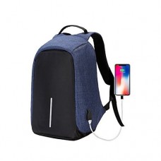 Backpack Waterproof Outdoor Laptop Travel Bag USB Charging Anti Theft Backpack BLUE