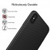 IPhone X Case Carbon Fiber Back Cover Case - Black New