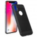 IPhone X Case Carbon Fibre Back Cover Case-Black  