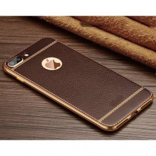 IPhone 8+ Plus Case Leather- Brown