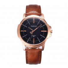 YAZOLE 358 Fashion Men Quartz Watch Luxury Roman Numeral Wrist Watch