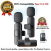 K9 Dual Wireless Microphone Type-C wireless lavalier mic for Android and iPhone video recording in Nigeria