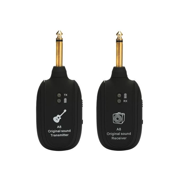 A8 UHF Wireless Guitar Transmitter Receiver Set 730mhz 50m