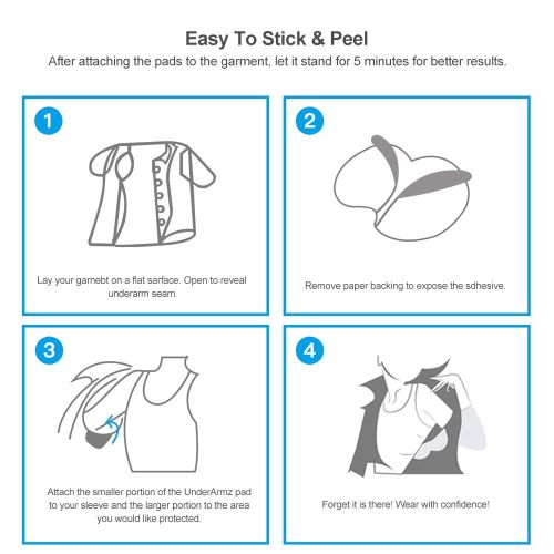 10 Pcs(5 Pack) Underarm Sweat Pads Armpit Pads Deodorant - Image 4