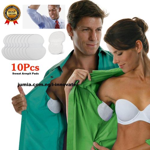 10 Pcs(5 Pack) Underarm Sweat Pads Armpit Pads Deodorant