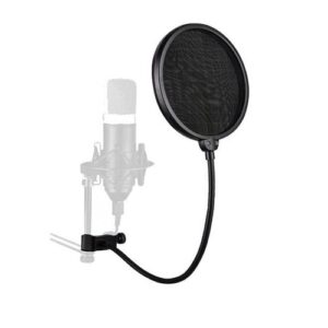 Pop Filter Studio Microphone Pop Shield Mic Wind Screen For Better Vocal Recordings.BLACK