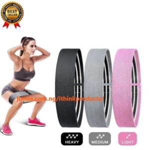 3PCS anti-slip resistance bands set for booty, leg workouts, yoga, fitness training, and glute exercises