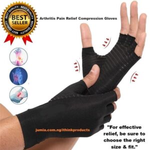 Copper Arthritis Gloves Compression Gloves Joint Pain Relief Hand Support Brace Rheumatoid, Tendonitis, Swelling, Crocheting, Typing, Gaming For Women Men