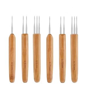8Pcs Dreadlock Crochet Hook Dirty Braid Crochet Needle Wig Knitting Tool 0.5mm 0.75mm