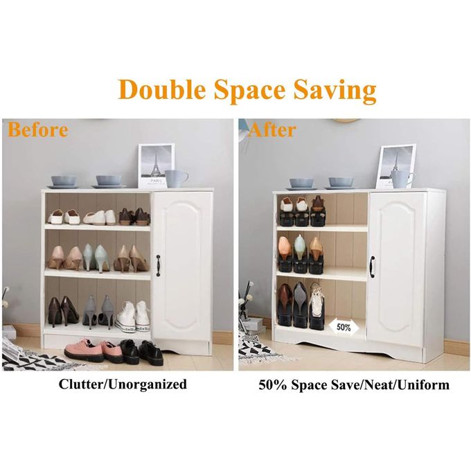 Shoe Rack Space Saving Adjustable Shoe Organizer - Image 4