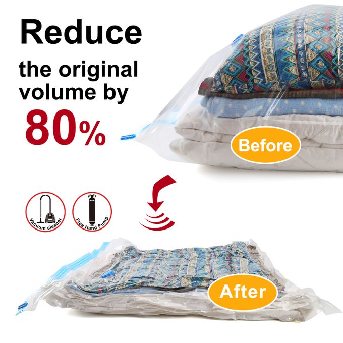 3pcs Vacuum Storage Clothing Bags Space Saver Bags - Image 2