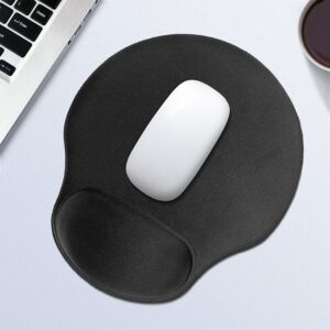 Comfortable ergonomic mouse pad with wrist rest support for computer and laptop use