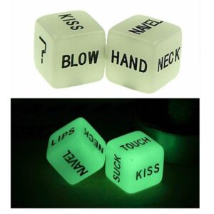 glow in the dark luminous sex dice for couples adult game