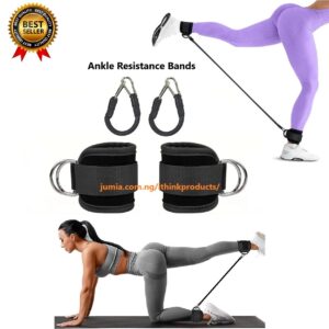 Elastic ankle resistance bands for gym and booty workouts