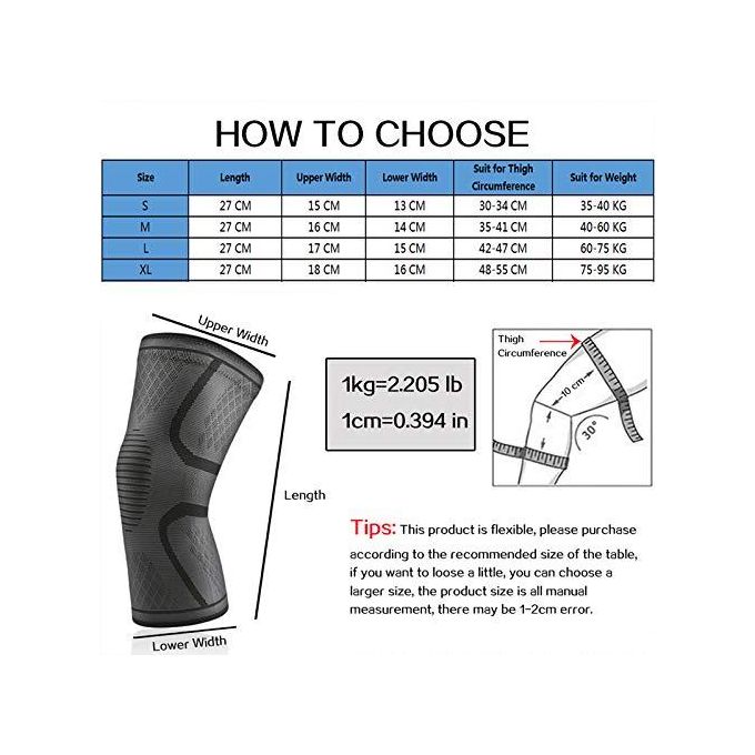 Sports Knee Support Brace Sleeve For Men Women - Image 5