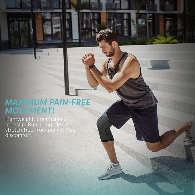 Sports Knee Support Brace Sleeve For Men Women - Image 4