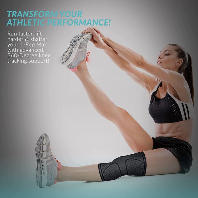 Sports Knee Support Brace Sleeve For Men Women - Image 3